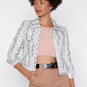 Nasty gal snake skin jacket
